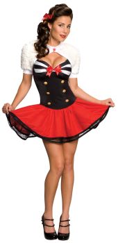 Women's Naval Pinup Costume - Adult Medium