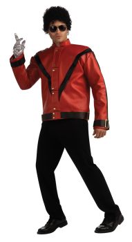 Men's Deluxe Red Thriller Michael Jackson Jacket - Adult X-Large