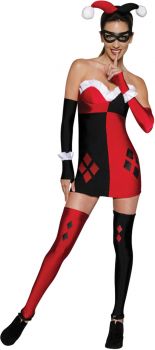 Women's Harley Quinn Costume - Gotham City Most Wanted - Adult Large