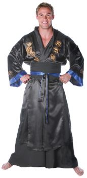 Men's Samurai Costume - Black - Adult OSFM
