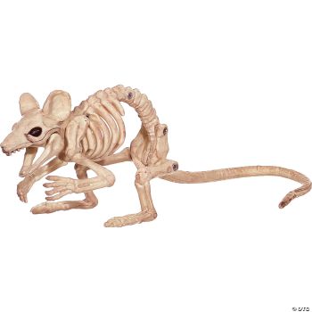 Skeleton Creepy Crouching Mouse Prop