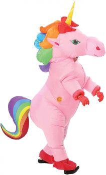 Pink Inflatable Unicorn Adult