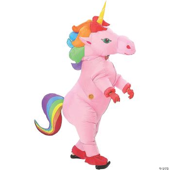 Pink Inflatable Unicorn Adult