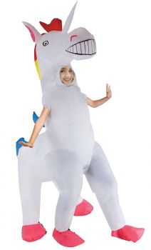 Unicorn Inflatable Child Costume With 4 Legs