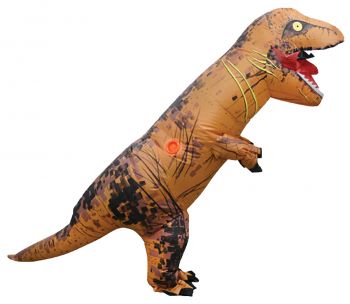 T-Rex Brown Dino Inflatable Costume Child