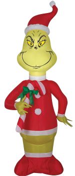 AIRBLOWN GRINCH RED WHITE CANDY CANE