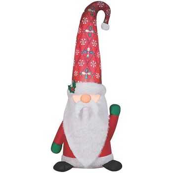 60" Blow Up Inflatable Mixed Media Christmas Tomten Outdoor Yard Decoration