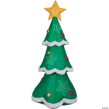 Blow Up Inflatable Mixed Media Christmas Tree Outdoor Yard Decoration
