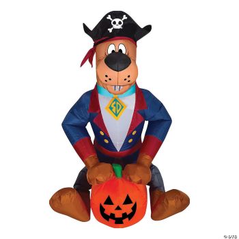 Airblown Scooby As Pirate Small Inflatable Scene