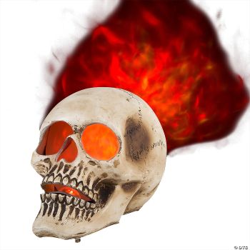 10" Blazing Scenes Skull Projection Fire & Ice