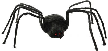 SPIDER BLACK FURRY 80 INCHES