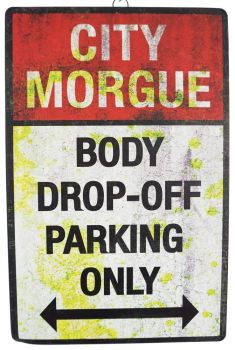 Body Drop Off Parking' Sign