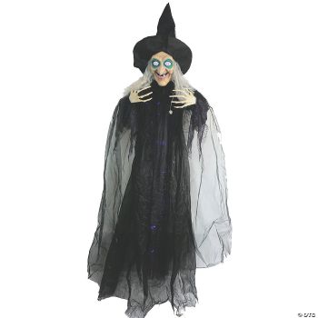 72" Animated Hanging Witch