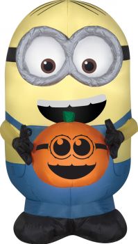 36" Airblown Minion Dave & Pumpkin - Small