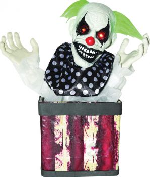 Horror Clown In Box Animatronic