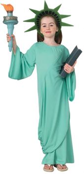 Girl's Statue Of Liberty Costume - Child Medium