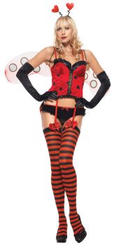 Women's Sexy Sweetheart Bug Costume - Adult X-Small