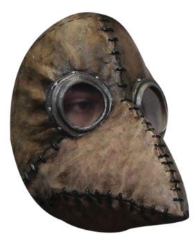 Plague Doctor Brown Latex Mask
