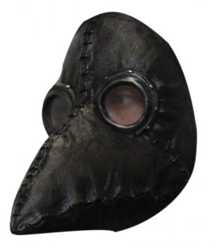 Plague Doctor Black Latex Mask
