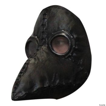 Plague Doctor Black Latex Mask