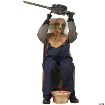 45" Chainsaw Greeter Animated Prop