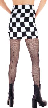 Black Fishnet Pantyhose With Backseam - Adult OSFM