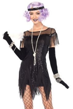Women's Foxtrot Flirt Flapper Costume - Adult Small