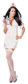 Women's Sexy Nurse With Headpiece - Adult S/M