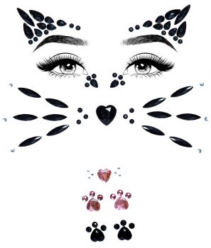 Animal Jeweled Face Sticker