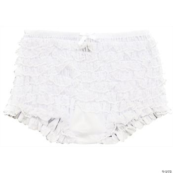 Boy Shorts Ruffled White