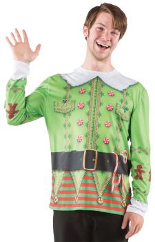 Men's Ugly Christmas Elf Sweater - Adult 2X (50 - 52)