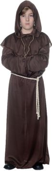 Boy's Brown Monk Robe - Child L (10 - 12)