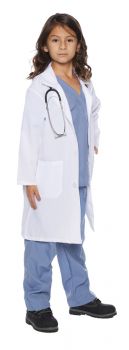 Doctor Scrubs With Lab Coat - Child L (10 - 12)