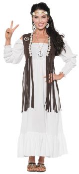 Women's Earth Child Hippie Costume - Adult Small
