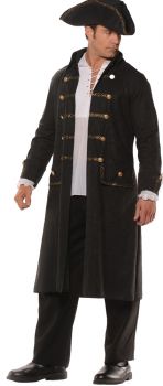 Pirate Coat Set - Black - Adult OSFM