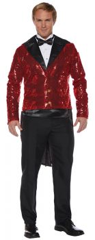 Sequin Tails - Red - Adult OSFM