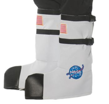 Adult Astronaut Boot Tops - White