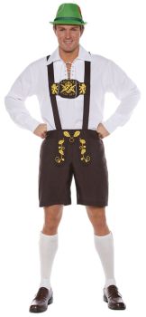 Men's Lederhosen Costume - Adult OSFM