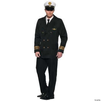 Deluxe Pan Am Air Pilot Adult Costume - Men's XX-Large
