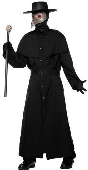 Plague Doctor Robe, Mask & Hat
