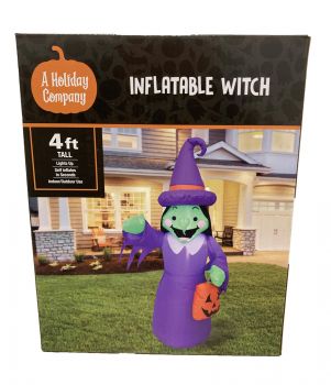 INFLATABLE WITCH 4 FT