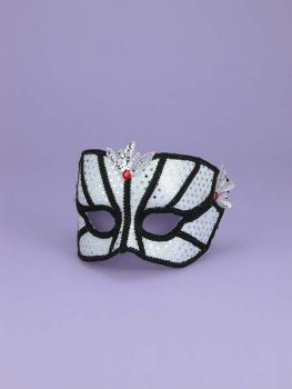 Venetian Couple Mask Sv/bk