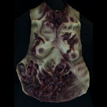 Zombie Female Chest Damaged