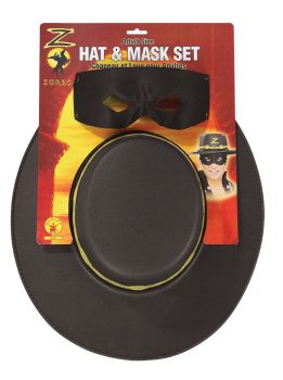 Zorro Adult Hat And Eye Mask