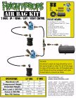 Air Bag Kit:  6" Lift -  2 Bags  - UP:DOWN:LEFT:RIGHT Motion