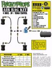Air Bag Kit:  6" Lift -  4 Bags  - UP:DOWN Motion