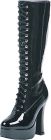 Women's Gina Lace-Up Platform Boot - Black - Women's Shoe 11