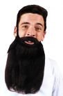 14" Beard & Mustache - Black