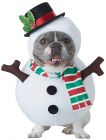 Snowman Dog Costume - Pet Medium
