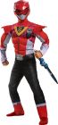 Boy's Red Ranger Power-Up Mode Classic Muscle Costume - Mighty Morphin - Child LG (10 - 12)